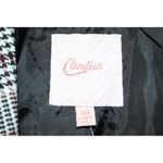 Candie's NWT Womens Oversized Blazer Black Plum Purple Plaid Long Sleeve Size XS Photo 2