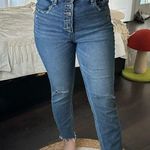 Abercrombie & Fitch Women’s 26 2R Curve Love Mom Jeans Raw Hem Photo 0