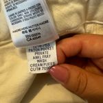 MOTHER Patch Pocket Private Ankle Fray Size 31 in Cream Puffs White Photo 5