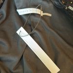 Susana Monaco NWT Black Sequin Blazer Front Snap Size Small Photo 10