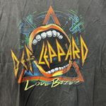 Def Leppard Loves Bites Mineral wash Rock Tshirt size Large Photo 1