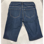 Old Navy RockStar Women 2 Shorts Blue Denim Bermuda Dark Wash Stretch Modest Photo 3