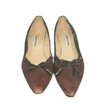 Vanessa Noel Leather Brown Suede Kitten Heel Pumps Career Shoes SIZE 7.5 Photo 2