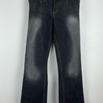 Allen B. by Allen Schwartz Leather Waistband Bootcut Jeans Size 30 USA Made Y2K Black Photo 1
