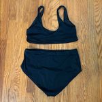 ANDIE Bikini Set Ventura Top Wide Band High Waisted Bottom Black Size L NWT Photo 3
