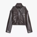 ZARA Leather Jacket Photo 4
