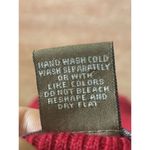 Women’s FWM 100% merino wool red mock neck sweater L fitted ribbed cuffs UK Size L Photo 5