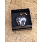 Liz Claiborne LC Silver & Gold Tone Apple Shaped Pin Brooch With Box Photo 5