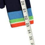 St. John Sport Santana Knit Sweater Jacket M Blue Striped Collar Full Zip Luxury Photo 14