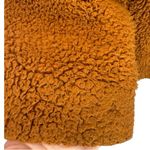 Free People  Notched Teddy Peacoat Copper Size XS‎ Cozy Outdoor Boho Photo 14