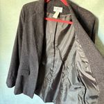 Vintage Mary McFadden Wool Blend Blazer Eggplant Dark Purple Size 6 Photo 2