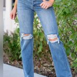 KanCan USA BLUE DIXON ULTRA HIGH RISE 90'S BOYFRIEND JEANS Size 28 Photo 0