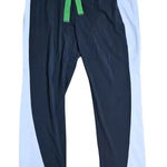 Athleta Derek Lam Black and White Pants with Green Accent size L Photo 0