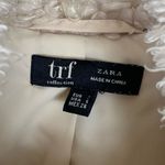 ZARA TRF Ivory Cream Faux Fur Cropped Zip Up Sherpa Teddy Bomber Jacket Size S Photo 3