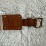 Tory Burch Tan and Brown Stretch Leather Belt with Gold Buckle Size XS Photo 6