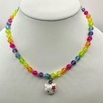 Sanrio Multi colored beaded hello kitty pendant necklace Photo 2