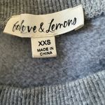 For Love & Lemons  Alex Oversized Crewneck Sweatshirt Heather Grey Size XXS Photo 3