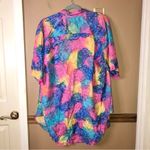 Jasmine Silk by  Vintage Silk Tie‎ Dye Button Up Blouse Rainbow Size Petite Small Photo 1