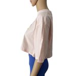 Abound  70s Style Love Spell Out Pink Short Sleeve Crop Top Tshirt Large Photo 1