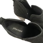 Jeffrey Campbell Rosee Bootie Black Suede Leather Stacked Heel Bootie Women's 10 Photo 5