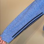 Adidas  Women’s Boxy Cropped Athletic Athleisure Blue Crewneck Sweatshirt Photo 4