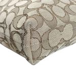 Coach Signature Print Crossbody Bag With Adjustable Strap In Tan/Brown Canvas & Photo 13