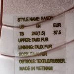 Kate Spade Sandy Pink Fluffy Faux Fur Slipper Sandals Size 7 Photo 5