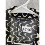 Stradivarius  Women's Dress Button Front Size Small Long Sleeve Black 100% Cotton Photo 10