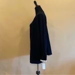 Charter Club  Deep Black Spring Horizon Pleated Long Sleeve Knit Cardigan Size XL Photo 3