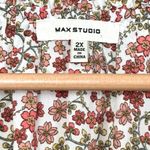 Max Studio 💥  White & Pink Floral Flutter Sleeve Top Photo 3