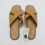 A New Day Brand New Tan Women' Emmy Studded Crossband Slip On Sandals Size 9 Photo 5