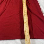 Alfani Women's Red Top Tunic 2X Peplum V-Neck Babydoll Puff Crocheted Sleeves Holiday Photo 5