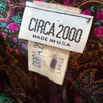 Delia's Vintage Y2K Purple & Black Paisley Romantic Slip Dress, Made in USA, Size L Photo 6