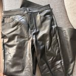7 For All Mankind  Flare Leather Faux Pants Photo 1