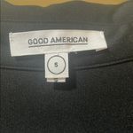 Good American Womens  Commited To Fit Black Long Sleeve Shirt Dress Without Belt Photo 2