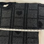 None VTG Metallic Heart Sweater Photo 9