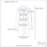 Leslie Fay shirt dress teal green blue scalloped collar belt short sleeve shoulder pads Photo 1