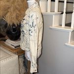 Free People Rumors Jones Tie Dye Blue Denim Jean Jacket Size Small Photo 3