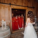 Azazie Burnt Orange Formal Dress Size 4 Photo 3