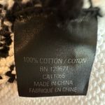 Skull Cashmere  white long sleeve black side skull sweater Size Large Photo 9