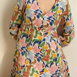 Boden Flippy linen Mini Dress 6 Pink Photo 0