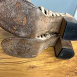 Freebird Bela Open Toe Disressed Leather Heels Size 7 Boho Western Beige Tan Photo 6