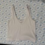 Urban Outfitters Cropped White  Tank Top Photo 0