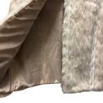 Betsey Johnson Faux Fur Vest Size M Beige Tan Photo 3