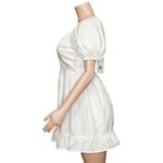 ALAMOUR THE LABEL Andrey Mini Dress, White, Medium White Photo 11