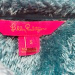 Lilly Pulitzer  Turquoise Skipper Sherpa Pullover - size Small Photo 2