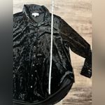 Jessica Simpson  Romy Velvet Shacket in Black Photo 6