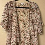 LuLaRoe MONROE Size SMALL Fringe Kimono Wrap Coverup Boho Ethnic Earthy Photo 7