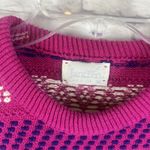 Jantzen Vintage Y2K 80s 90s Retro NordicPullover Pink Hearts Sweater Size Medium Photo 3