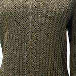 Sundance  green cotton silk blend open knit bell sleeve Midi size PM Photo 6